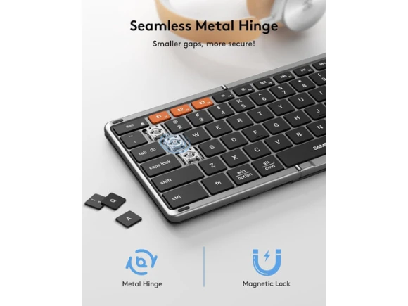 Foldable Bluetooth Keyboard with Touchpad — Bluetooth Keyboard, Samsers