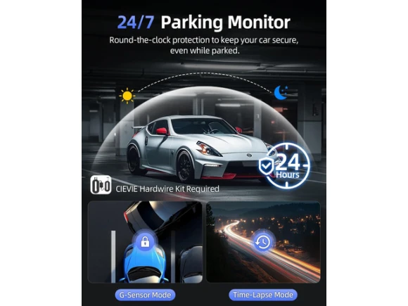 Front and Rear Dash Camera with 4K/1080P Recording — Dash Cam, WESTWAY