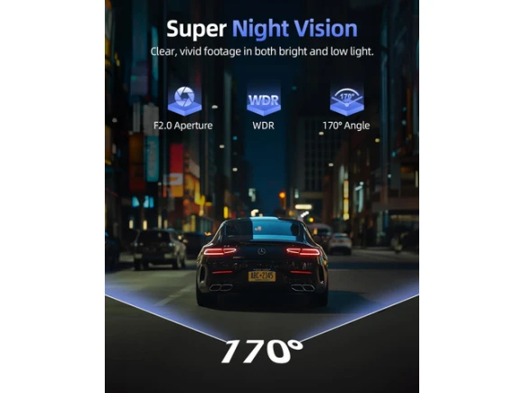 Front and Rear Dash Camera with 4K/1080P Recording — Dash Cam, WESTWAY