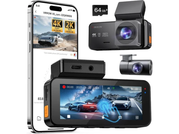 Front and Rear Dash Camera — Dash Cam, SUNIVISION