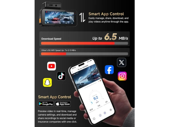Front and Rear Dash Camera — Dash Cam, SUNIVISION