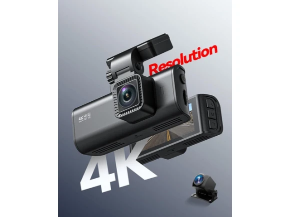 Front and Rear Dual Dash Camera, 4K+1080P — Dash Cam, REDTIGER