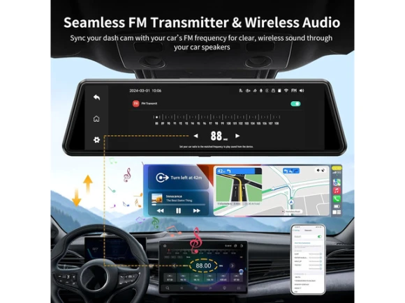 Mirror Dash Camera — Dash Cam, JOMISE