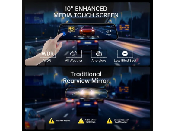 Mirror dash camera — Dash Cam, WESTWAY