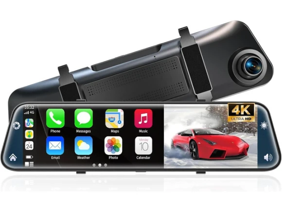 Rear-View Mirror Dash Camera — Dash Cam, WESTWAY