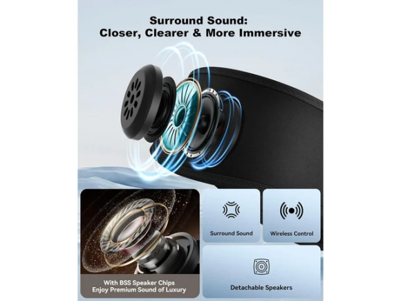 Sleep Headphones with a Headband — Wireless Earbuds, MUSICOZY