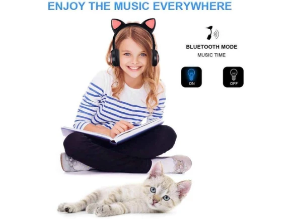 Wireless Bluetooth cat-ear headphones — Wireless Earbuds, Suppower