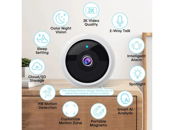Wireless Magnetic Security Camera — Security Camera, AMTIFO