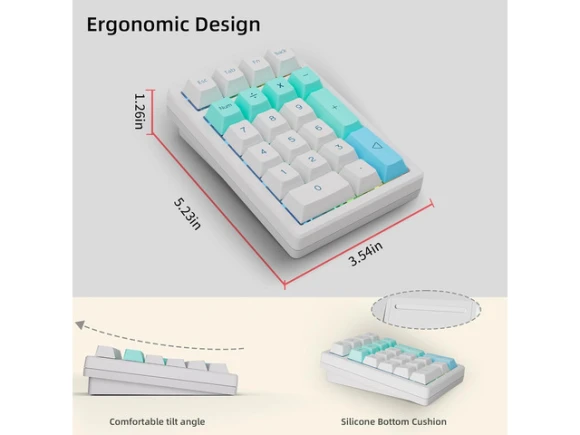 Wireless Numeric Keypad — Bluetooth Keyboard, KEYCOOL