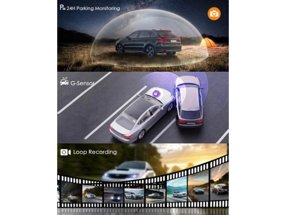 12-inch Mirror Dash Camera with 11.26-inch Screen — Dash Cam, KEHIPI