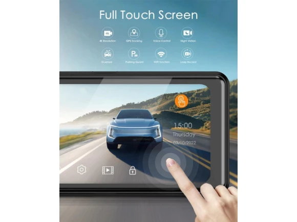 12-inch Mirror Dash Camera with 11.26-inch Screen — Dash Cam, KEHIPI