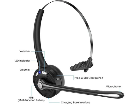 Bluetooth headset with microphone — Wireless Earbuds, KEHIPI