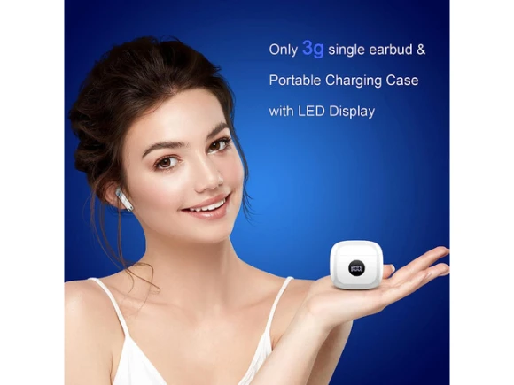 White Wireless Earbuds — Wireless Earbuds, KEHIPI