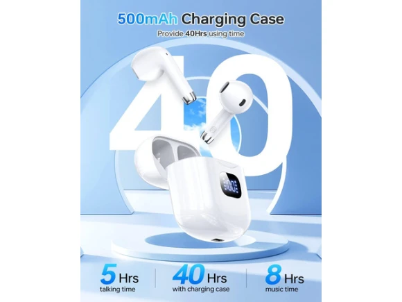 White Wireless Earbuds — Wireless Earbuds, KEHIPI