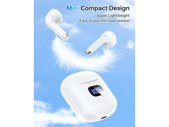 White Wireless Earbuds — Wireless Earbuds, KEHIPI