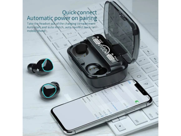 Wireless earbuds, Black — Wireless Earbuds, KEHIPI