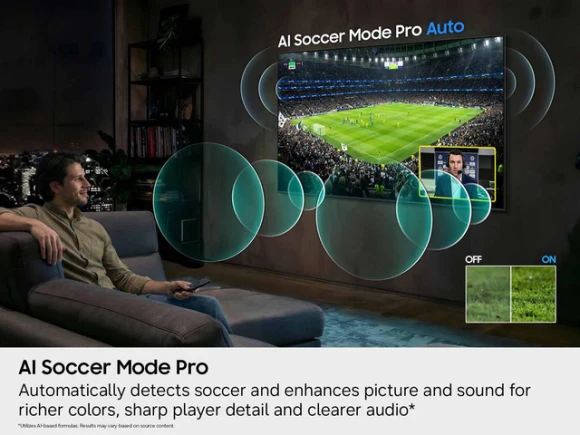 55-inch Black Television — Smart TV, Samsung