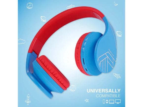 Kids Over-Ear Headphones — Wireless Earbuds, PowerLocus