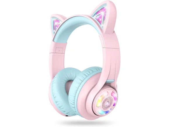 Pink Headphones — Wireless Earbuds, iClever