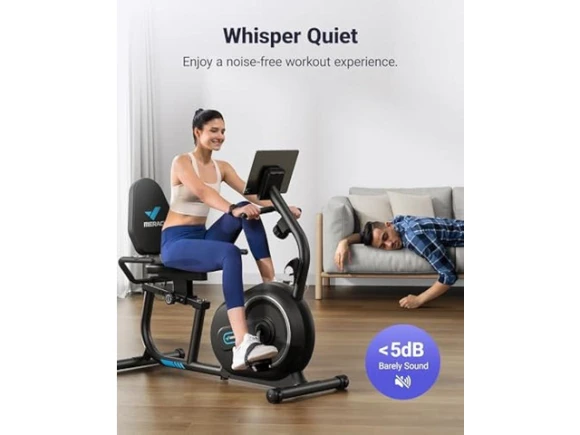Recumbent Exercise Bike — Connected Equipment, MERACH