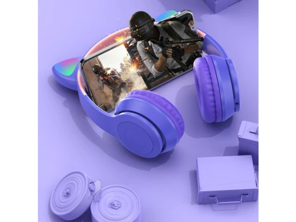 RGB Cat Ear Wireless Gaming Headphones — Wireless Earbuds, Gemdeck