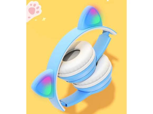 RGB Cat Ear Wireless Gaming Headphones — Wireless Earbuds, Gemdeck