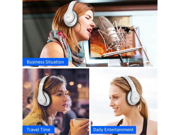 Wireless Bluetooth Over-Ear Headphones — Wireless Earbuds, Uliptz