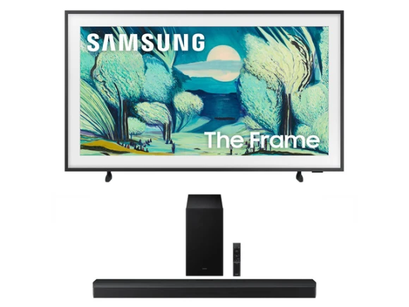 43-inch The Frame TV and soundbar bundle — Smart TV, Samsung