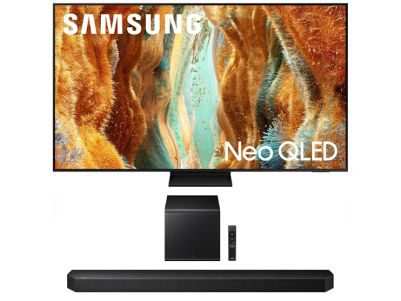 65-inch Neo QLED 4K Television and Soundbar Bundle — Smart TV, Samsung