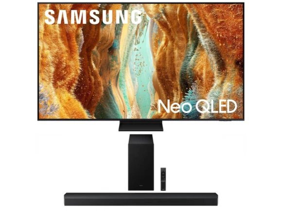 65-inch Neo QLED 4K TV and soundbar bundle — Smart TV, Samsung