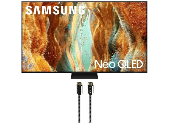 75-inch Neo QLED 4K Television Bundle with HDMI Cable — Smart TV, Samsung