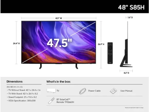 48-inch OLED Smart TV — Smart TV, Samsung