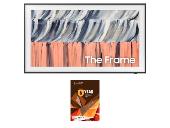 75-inch The Frame QLED 4K television with 6 Year Amber Protection Plan — Smart TV, Samsung
