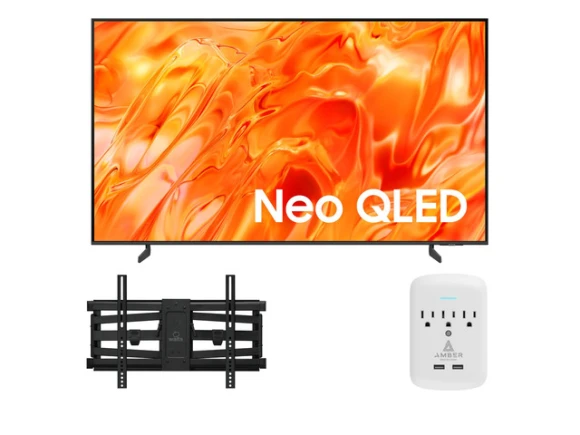 NeoQLED Smart TV Bundle with Mount and Surge Protector — Smart TV, Samsung