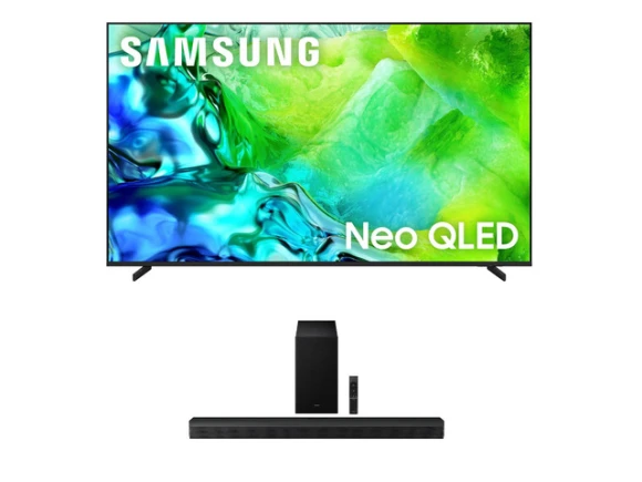 65-Inch Neo QLED TV and Soundbar Bundle — Smart TV, Samsung