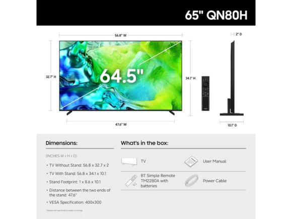 65-inch Neo QLED TV — Smart TV, Samsung