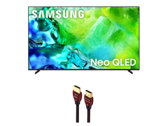 75-inch Neo QLED 4K Television with WireLogic HDMI cable — Smart TV, Samsung