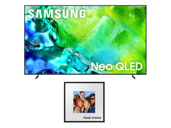 85-inch Neo QLED TV with Photo Frame Speaker bundle — Smart TV, Samsung