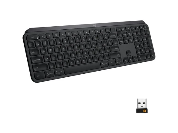 MX Keys Advanced Wireless Illuminated Keyboard — Bluetooth Keyboard, Logitech