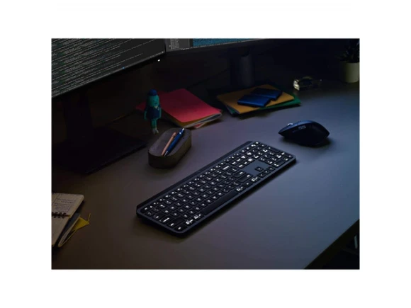 MX Keys Advanced Wireless Illuminated Keyboard — Bluetooth Keyboard, Logitech