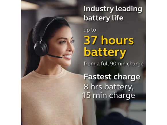 Stereo Over-the-Head Headset, Black — Wireless Earbuds, Jabra