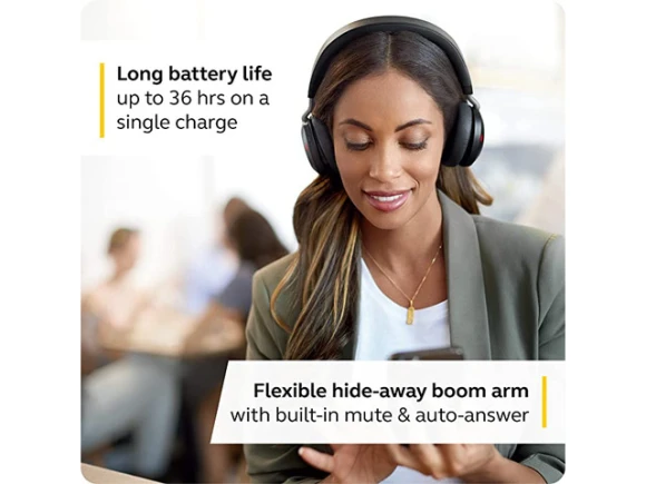 Wireless headset with charging stand, Black — Wireless Earbuds, Jabra