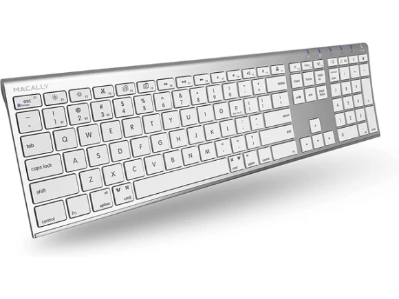 Wireless Bluetooth Keyboard, Silver — Bluetooth Keyboard, Macally