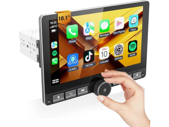 10.1-Inch Single-DIN Android Car Stereo — Car Infotainment System, Haudio