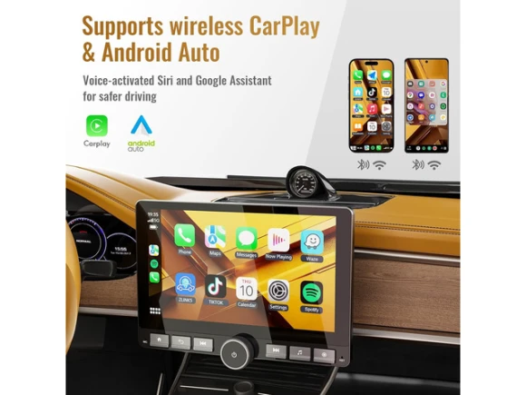 10.1-Inch Single-DIN Android Car Stereo — Car Infotainment System, Haudio