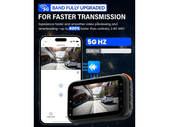 4K+4K Front and Rear Dash Camera — Dash Cam, IIWEY