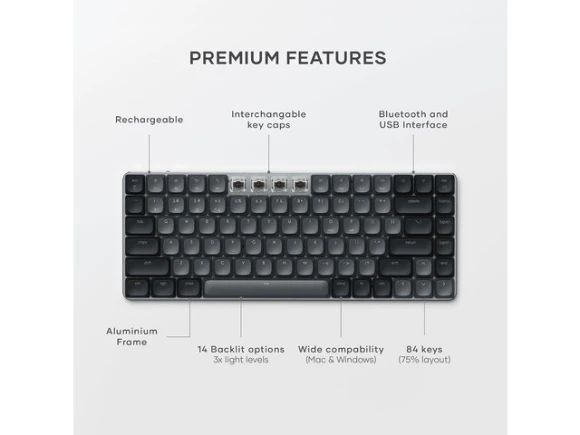 75% Mechanical Keyboard — Bluetooth Keyboard, Satechi