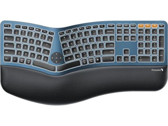 Full-Size Ergonomic Split Keyboard — Bluetooth Keyboard, ProtoArc