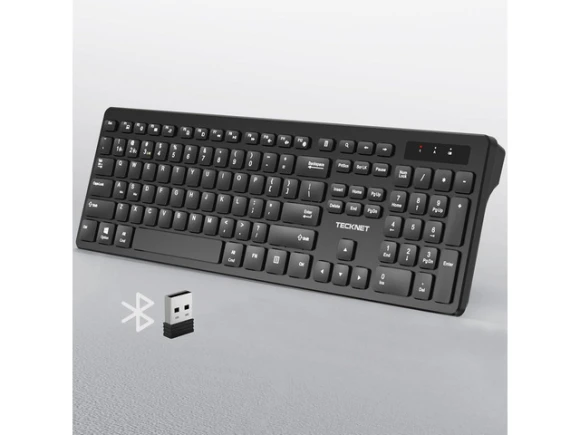 Full-Size Wireless Keyboard — Bluetooth Keyboard, TECKNET