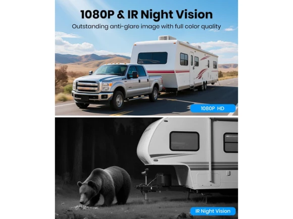 Solar wireless backup camera system — Backup Camera, AUTO-VOX